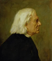De componist Franz Liszt (1811-86), 1884